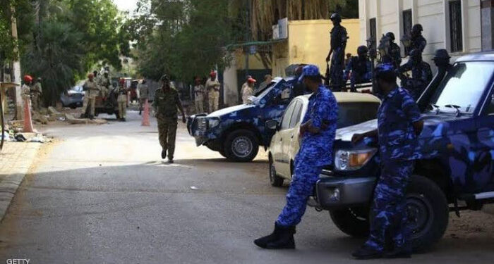 جانب من افراد الشرطة السودانية